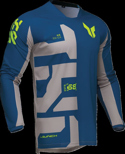THOR JERSEY LAUNCH FORGE BLUE LG 2910-8207