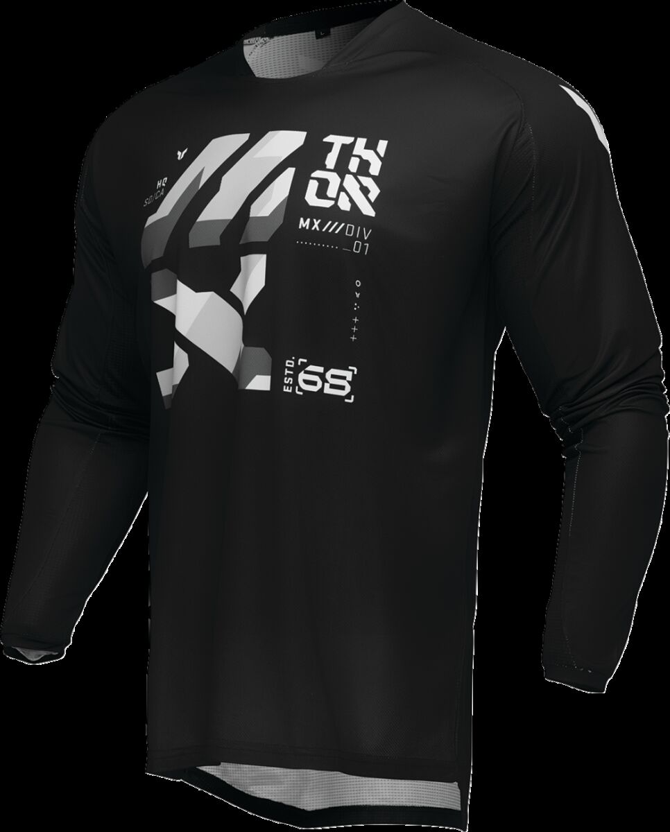 THOR JERSEY LAUNCH BRAVE BK/GY MD 2910-8220