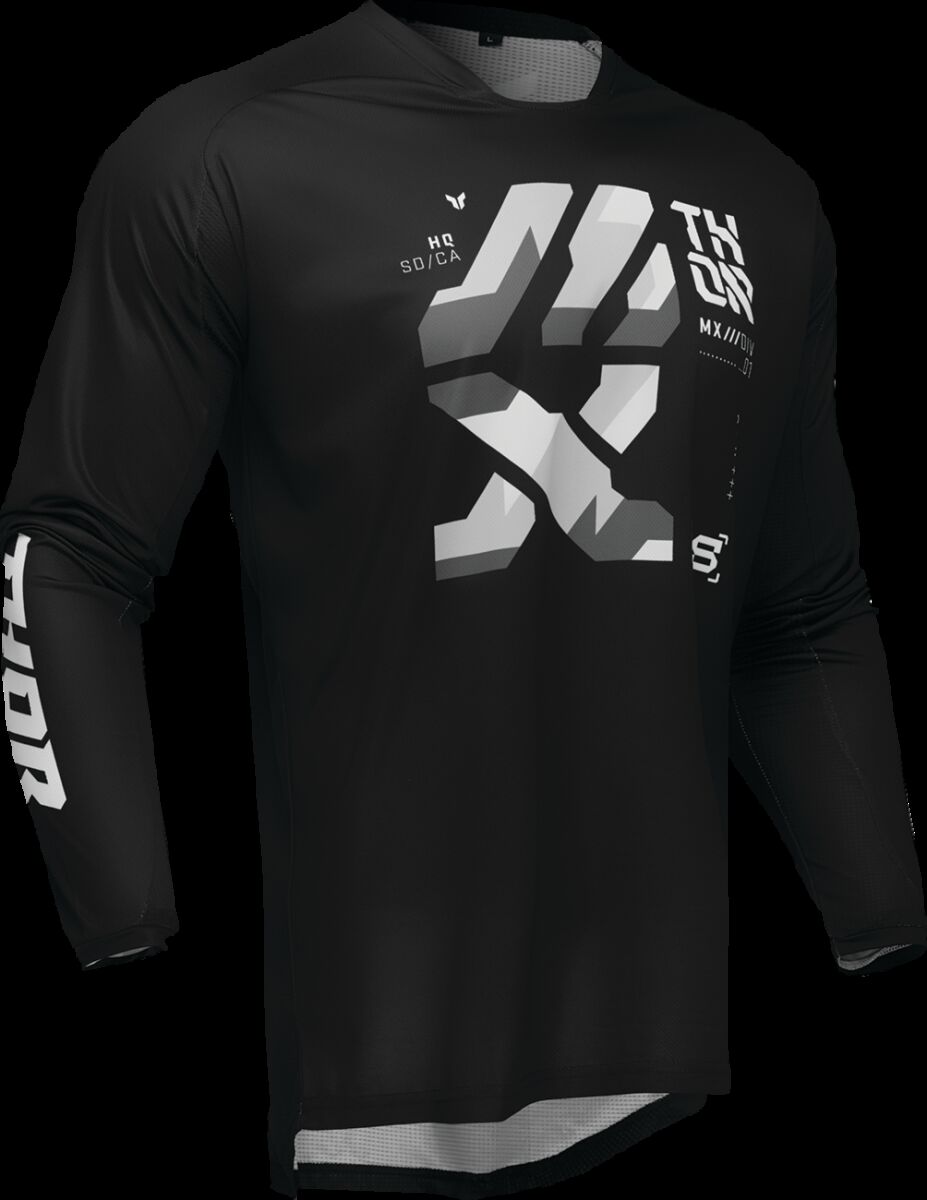 THOR JERSEY LAUNCH BRAVE BK/GY MD 2910-8220