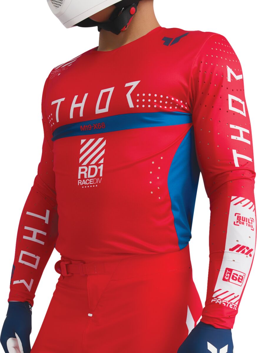 THOR JERSEY SPORTMODE SYNTH RED L 2910-8384