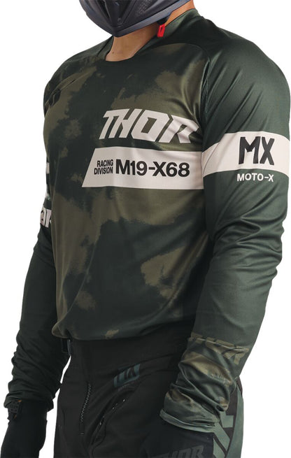 THOR JERSEY LAUNCHMODE BLEACH BLK/CAMO M 2910-8395