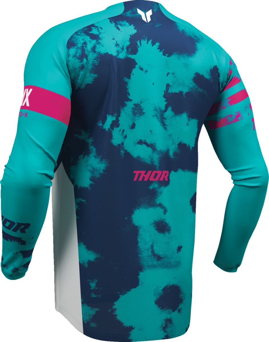 THOR JERSEY LAUNCHMODE BLEACH WHT/AQ S 2910-8406