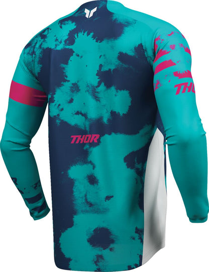 THOR JERSEY LAUNCHMODE BLEACH WHT/AQ XL 2910-8409