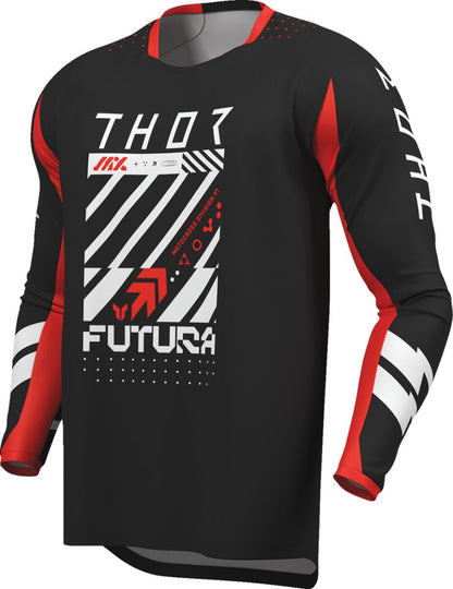 THOR JERSEY LAUNCHMODE FUTURA BLK/RED S 2910-8412
