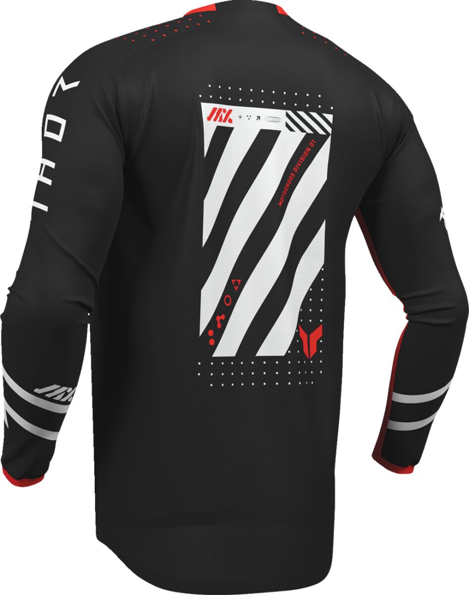 THOR JERSEY LAUNCHMODE FUTURA BLK/RED L 2910-8414