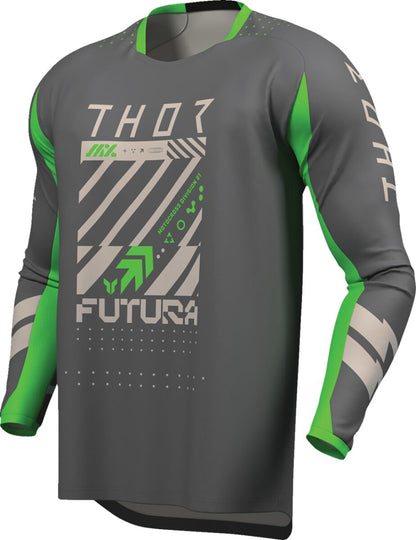 THOR JERSEY LAUNCHMODE FUTURA CHAR/GRN M 2910-8419