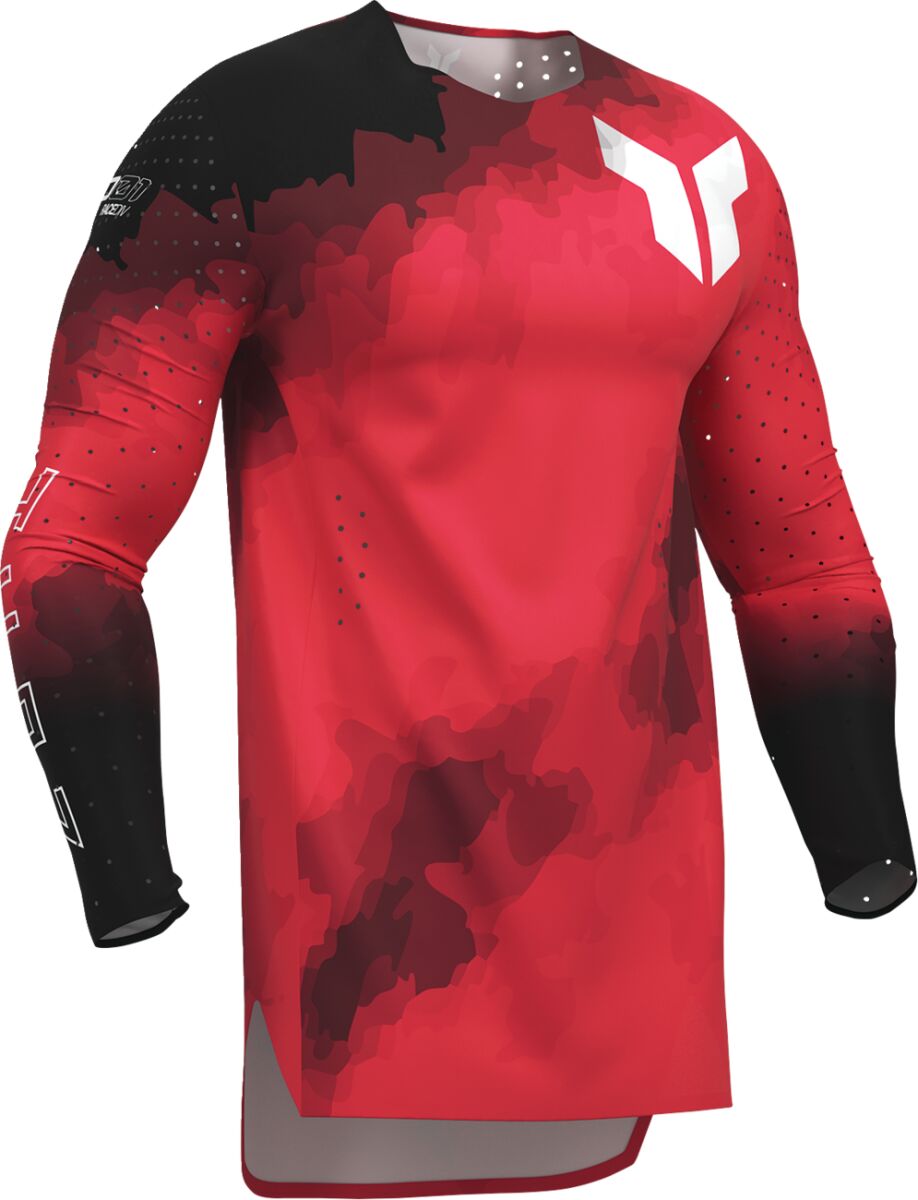 THOR JERSEY SPORTMODE CARBON BK/RD 2910-8729