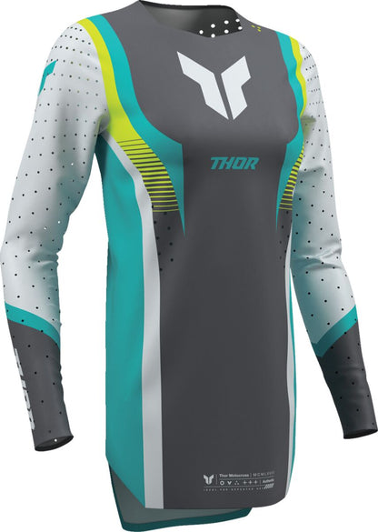 THOR JERSEY WMN SPORTMODE VELOCITY GY/AQ L 2911-0338