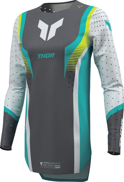 THOR JERSEY WMN SPORTMODE VELOCITY GY/AQ L 2911-0338
