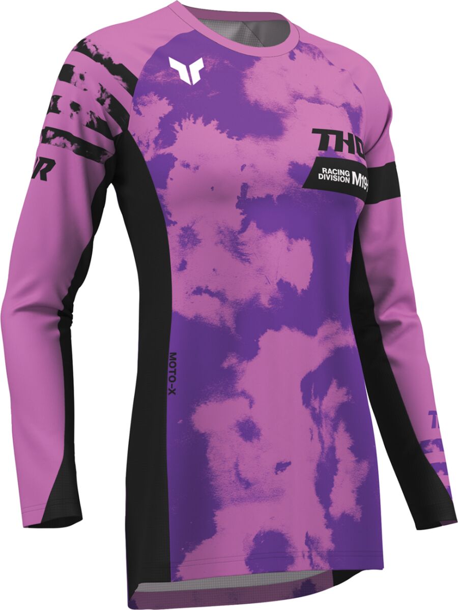THOR JERSEY WMN LAUNCHMODE BLEACH BLK/ORC XS 2911-0340