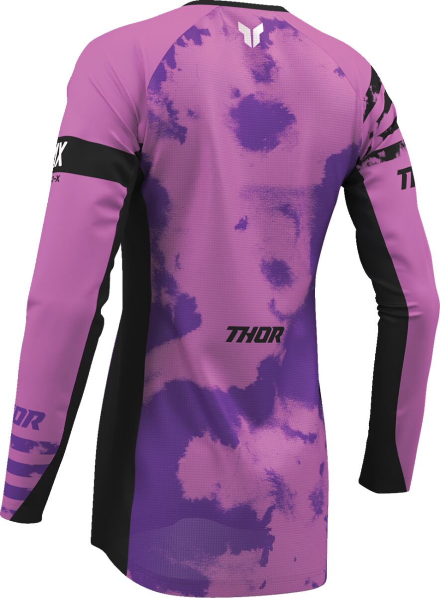 THOR JERSEY WMN LAUNCHMODE BLEACH BLK/ORC XS 2911-0340