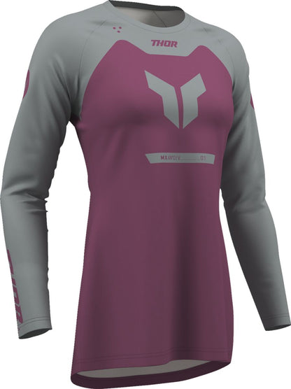 THOR JERSEY WMN RIDEMODE MENACE PUR/GY S 2911-0357