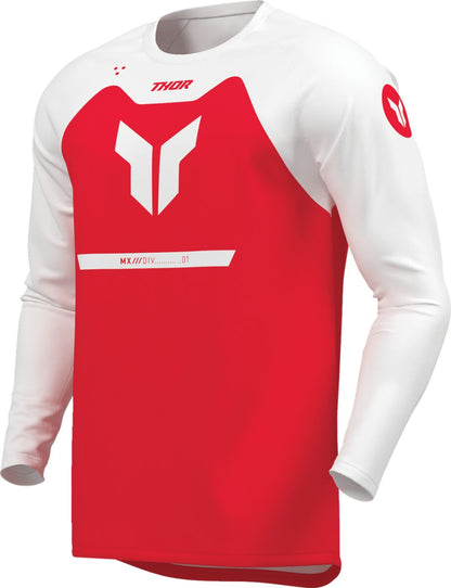 THOR JERSEY YOUTH RIDEMODE MENACE RED LG 2912-2686