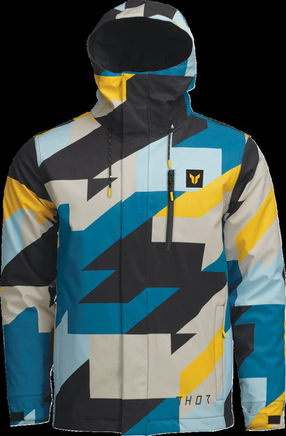 THOR JACKET TOUR BRAVE BL/YL SM 2920-0817