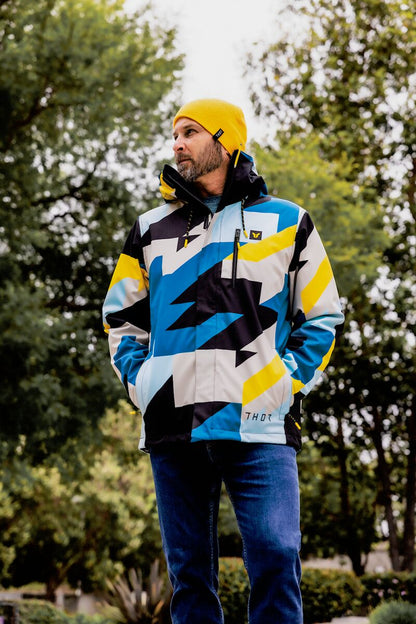 THOR JACKET TOUR BRAVE BL/YL SM 2920-0817