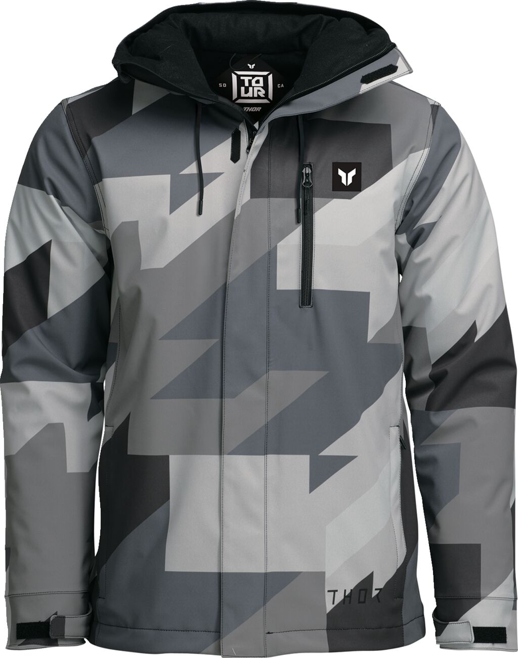 THOR JACKET HEAVYWEIGHT GY/BLK 2XL 2920-0865
