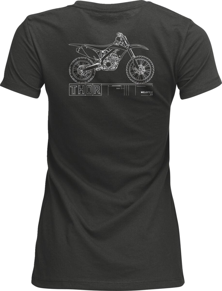 THOR TEE WOMENS BLUEPRINT CHARCOAL 3031-4323