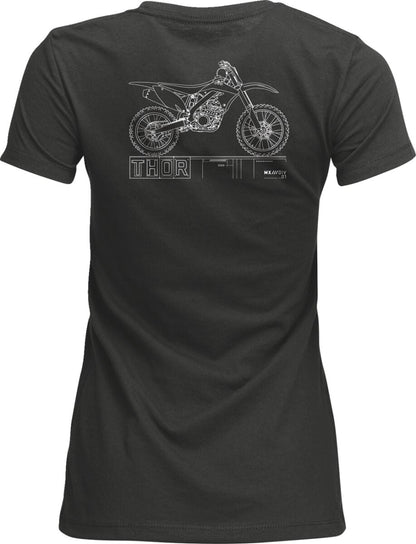 THOR TEE WOMENS BLUEPRINT CHARCOAL 3031-4323