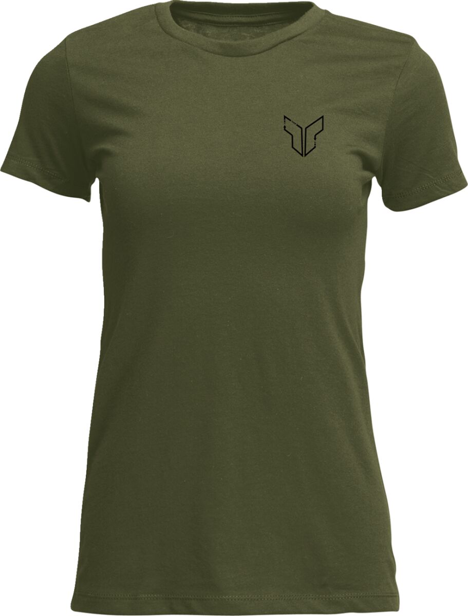THOR TEE WOMENS PATCHED UP MIL GRN 3031-4336