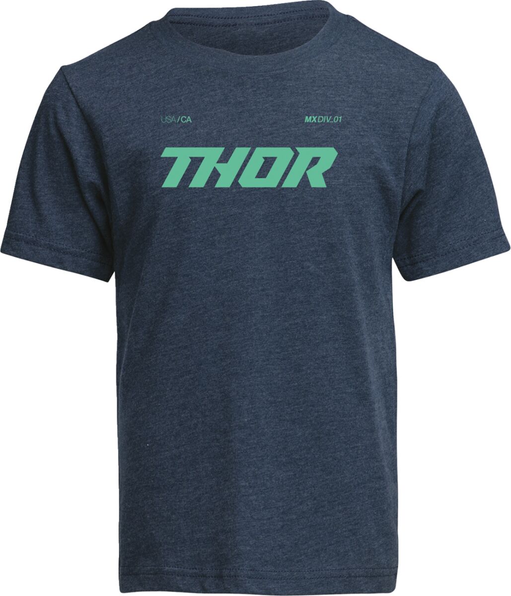 THOR TEE YTH BRAVE PETROL BLUE LG 3032-3884