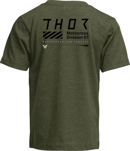 THOR TEE YTH STAMP OLIVE SM 3032-3912