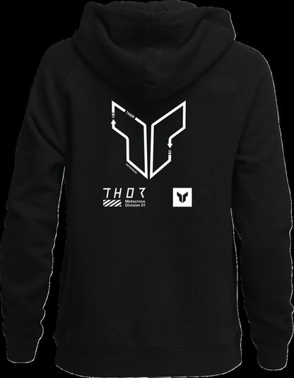 THOR HOODIE WOMENS TRAX BLACK XL 3051-1238