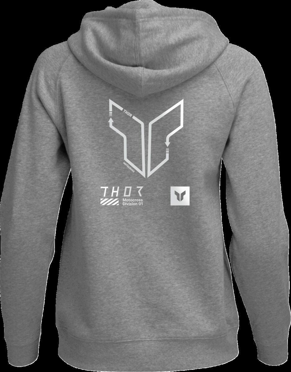 THOR HOODIE WOMENS TRAX HTR GY LG 3051-1242