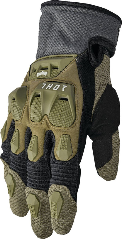 THOR GLOVE TERRAIN ARMY/CHARCOAL 3X 3330-8255