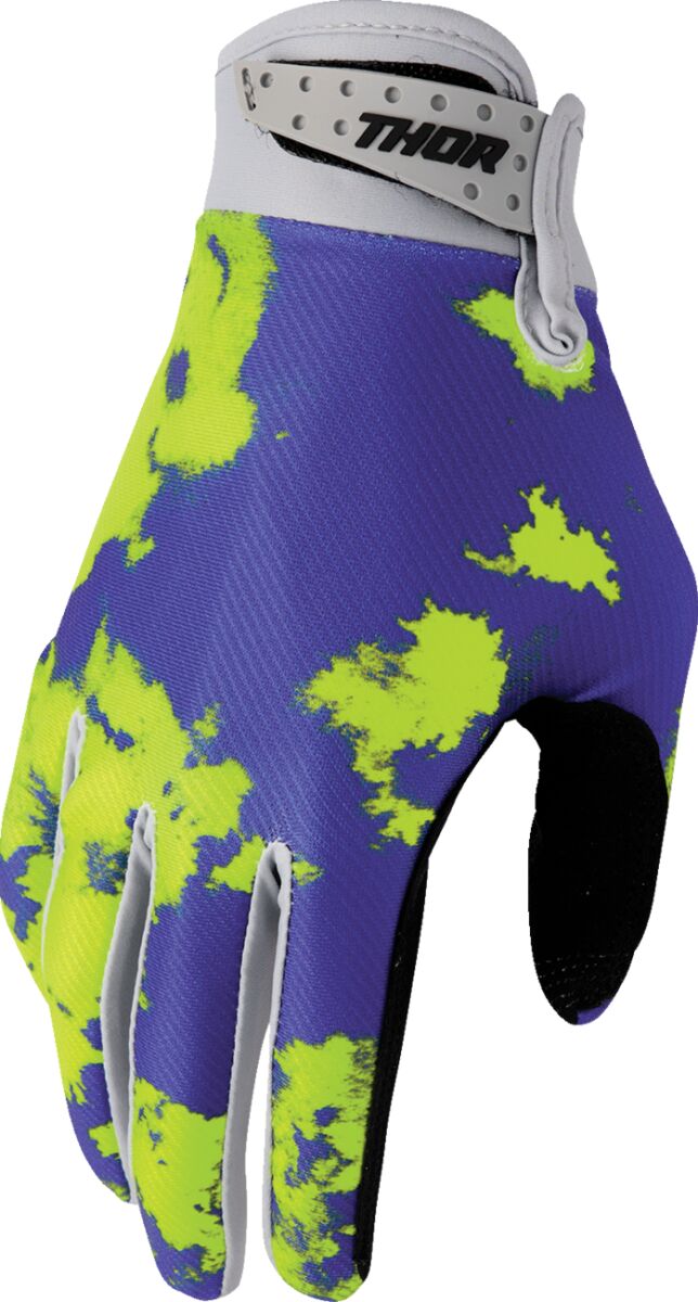 THOR GLOVES LAUNCHMODE BLEACH GRAY/ACID M 3330-8321