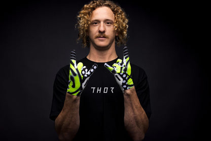 THOR GLOVES SPORTMODE ANARCHY BLACK/WHITE MD 3330-8551