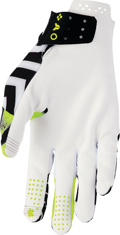 THOR GLOVES SPORTMODE ANARCHY BLACK/WHITE LG 3330-8552