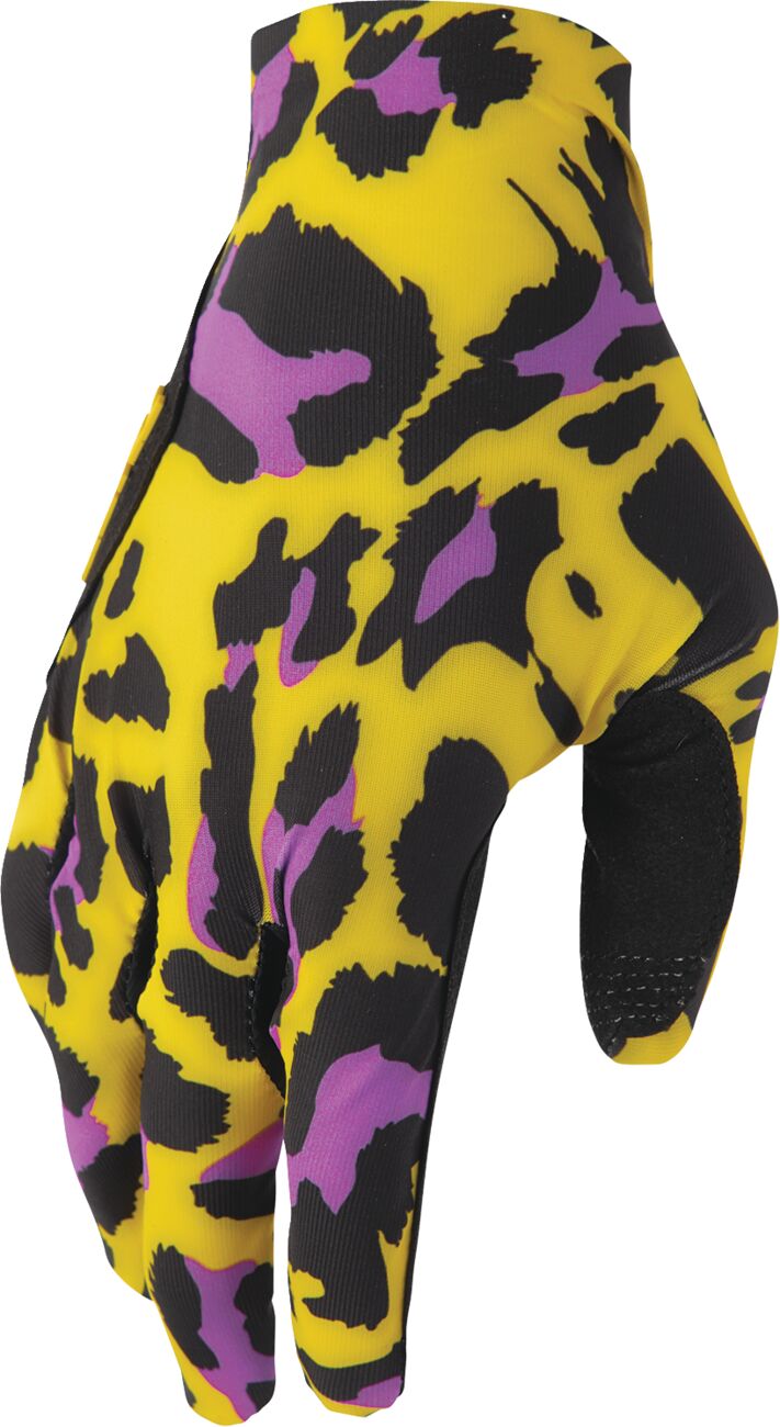 THOR GLOVES SPORTMODE CHEETAH YELLOW/PURPLE LG 3330-8576