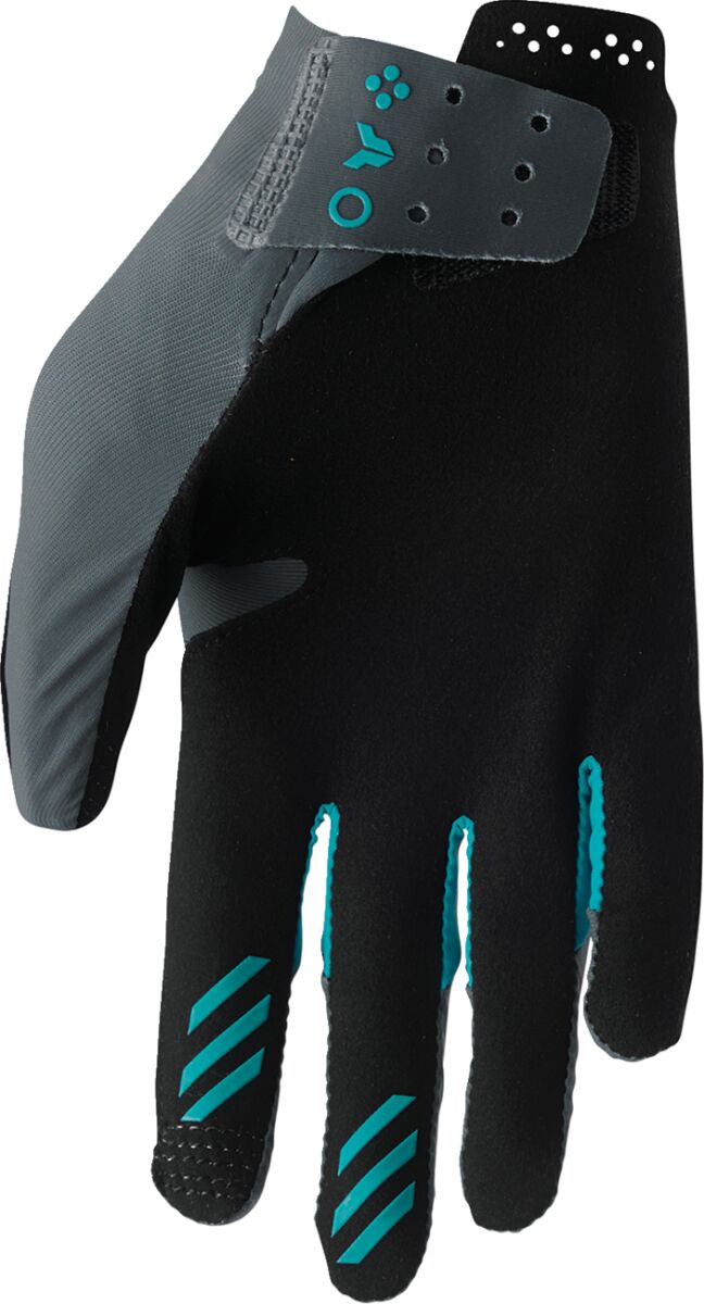 THOR GLOVES WMN SPORTMODE ICONIC GY/AQ L 3331-0282