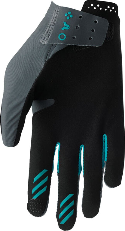 THOR GLOVES WMN SPORTMODE ICONIC GY/AQ L 3331-0282