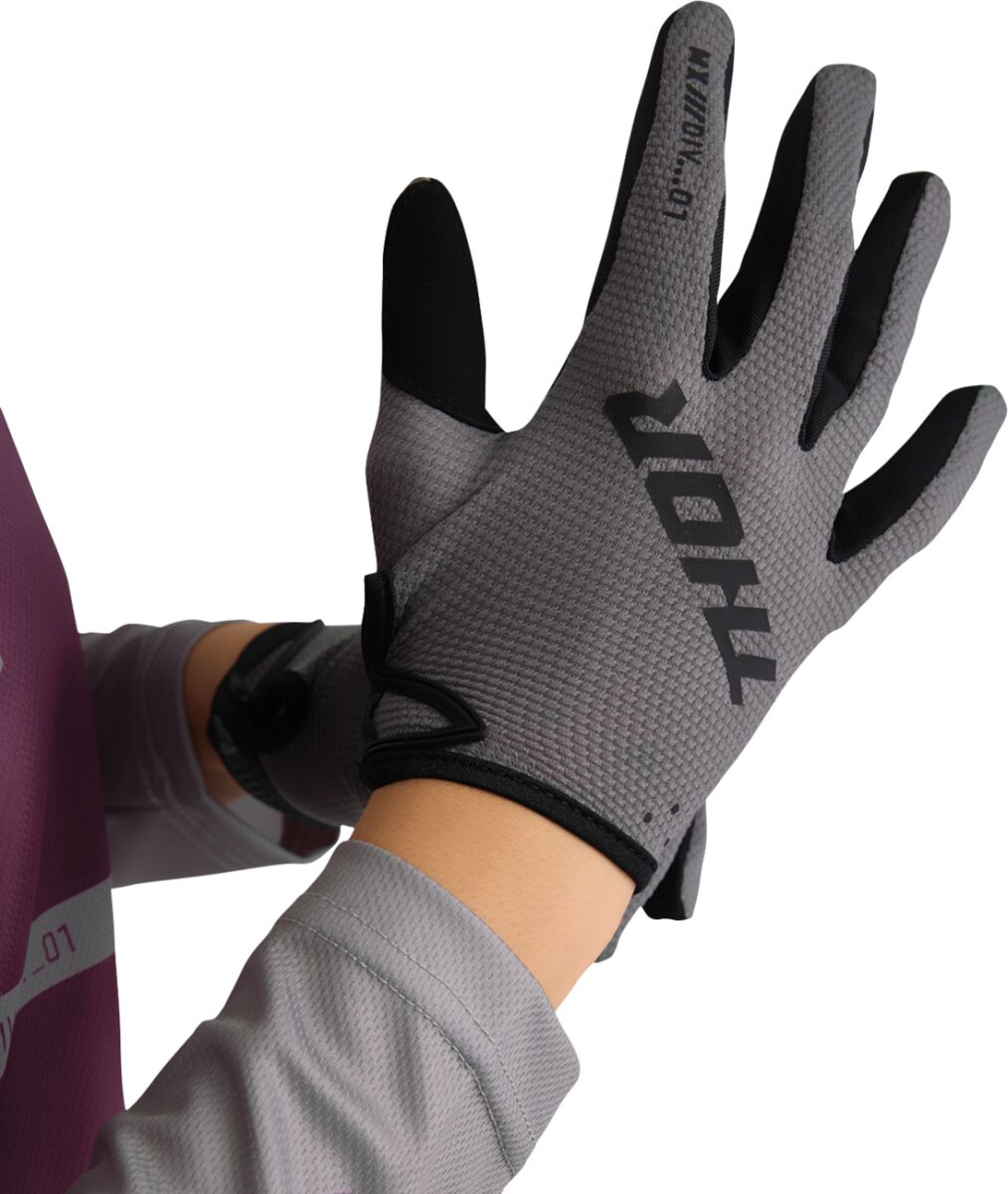 THOR GLOVES WMN RIDEMODE STATIC GRAY L 3331-0302