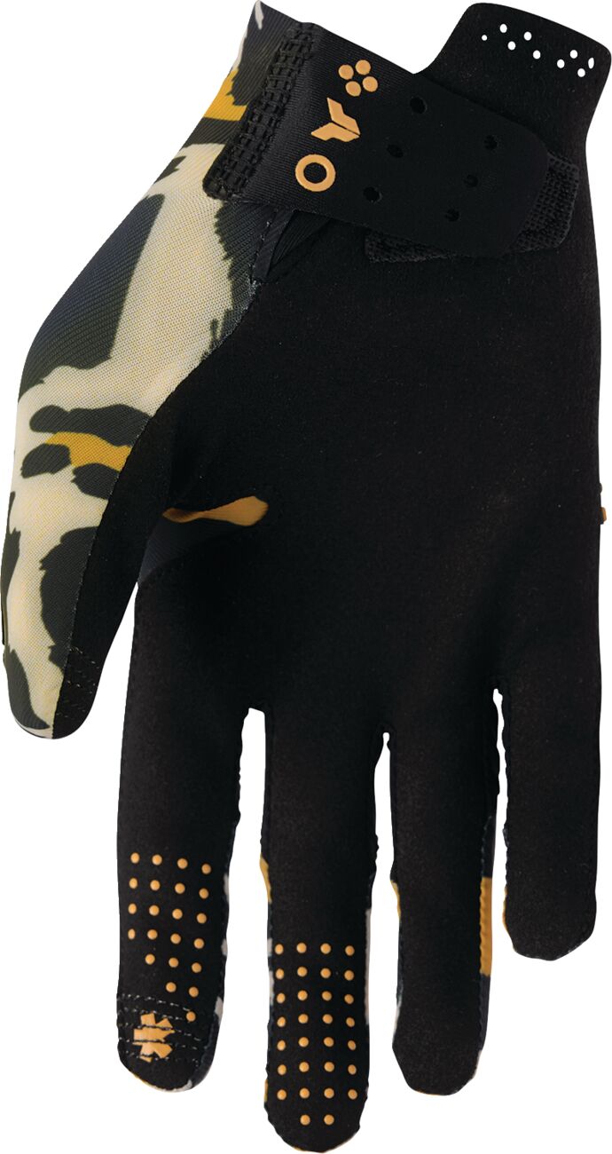 THOR GLOVES WOMENS SPORTMODE CHEETAH TAN/BLACK LG 3331-0310