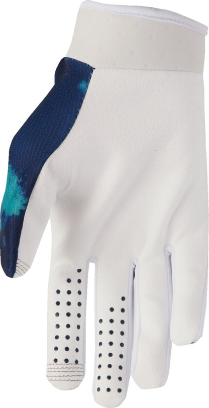 THOR GLOVES YTH LAUNCHMODE BLEACH WHT/AQ M 3332-1915