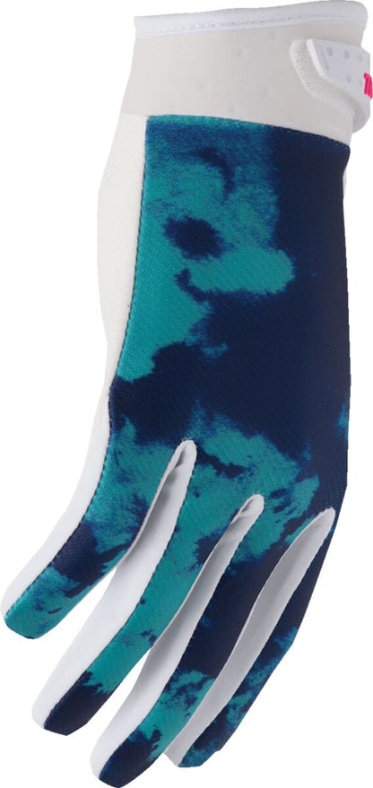 THOR GLOVES YTH LAUNCHMODE BLEACH WHT/AQ M 3332-1915