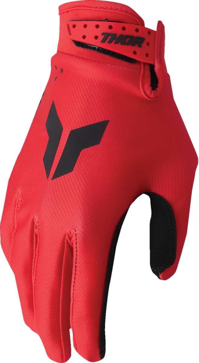 THOR GLOVES YTH LAUNCHMODE SPLIT RED S 3332-1945