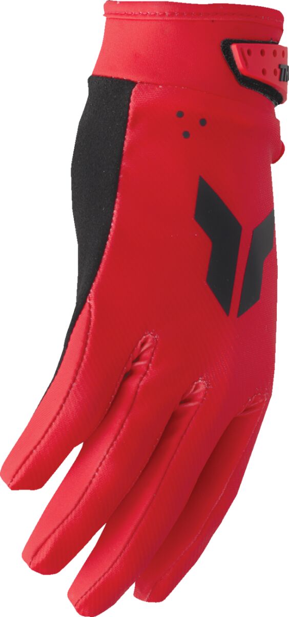 THOR GLOVES YTH LAUNCHMODE SPLIT RED L 3332-1947