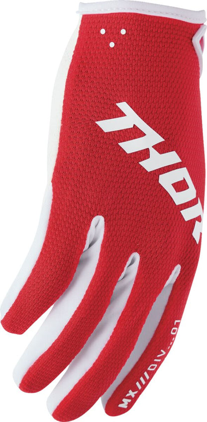 THOR GLOVES YTH RIDEMODE STATIC RED 3332-1990