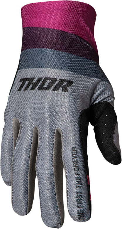 THOR GLOVE ASSIST REACT GY/PU LG 3360-0065