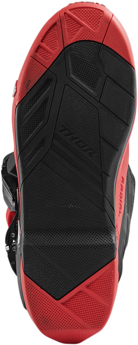THOR BOOT OUTSLRADIAL BK/RD 10 3430-0909