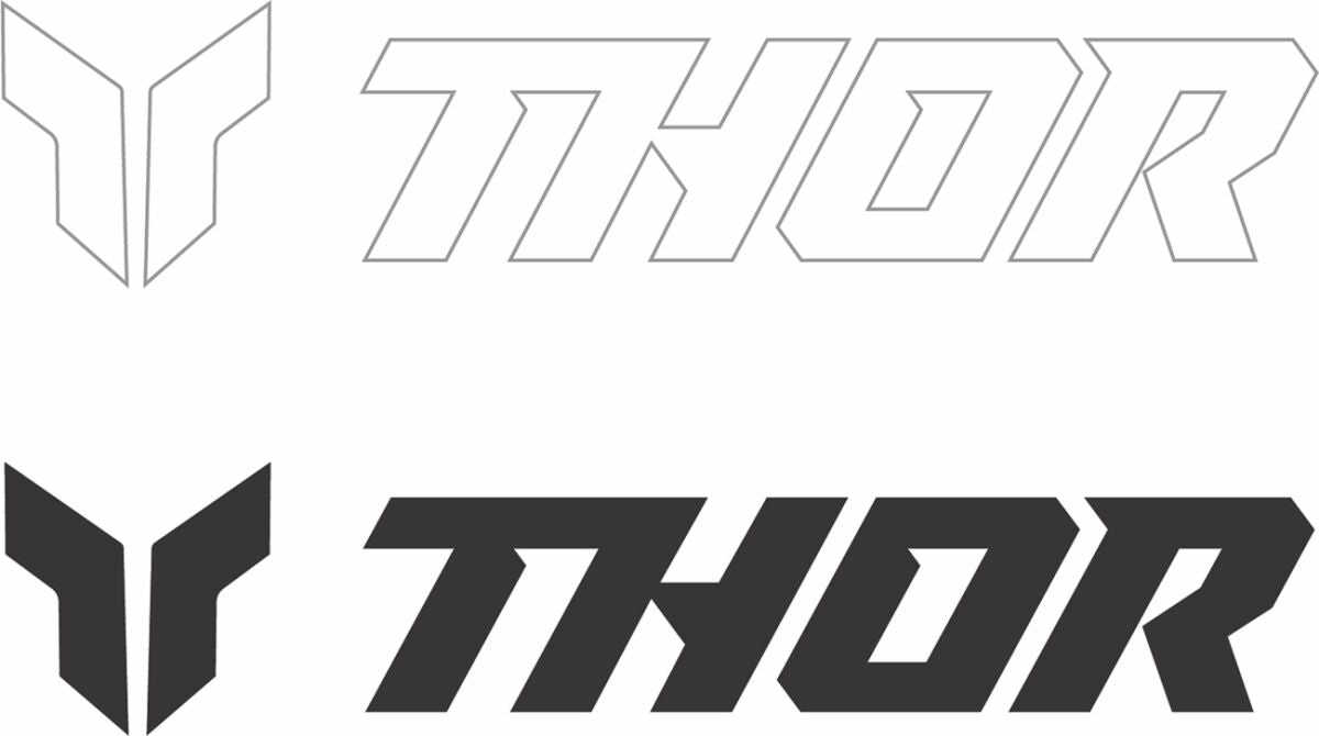 THOR DECAL THOR 6PK 3IN BK WH 4320-2591