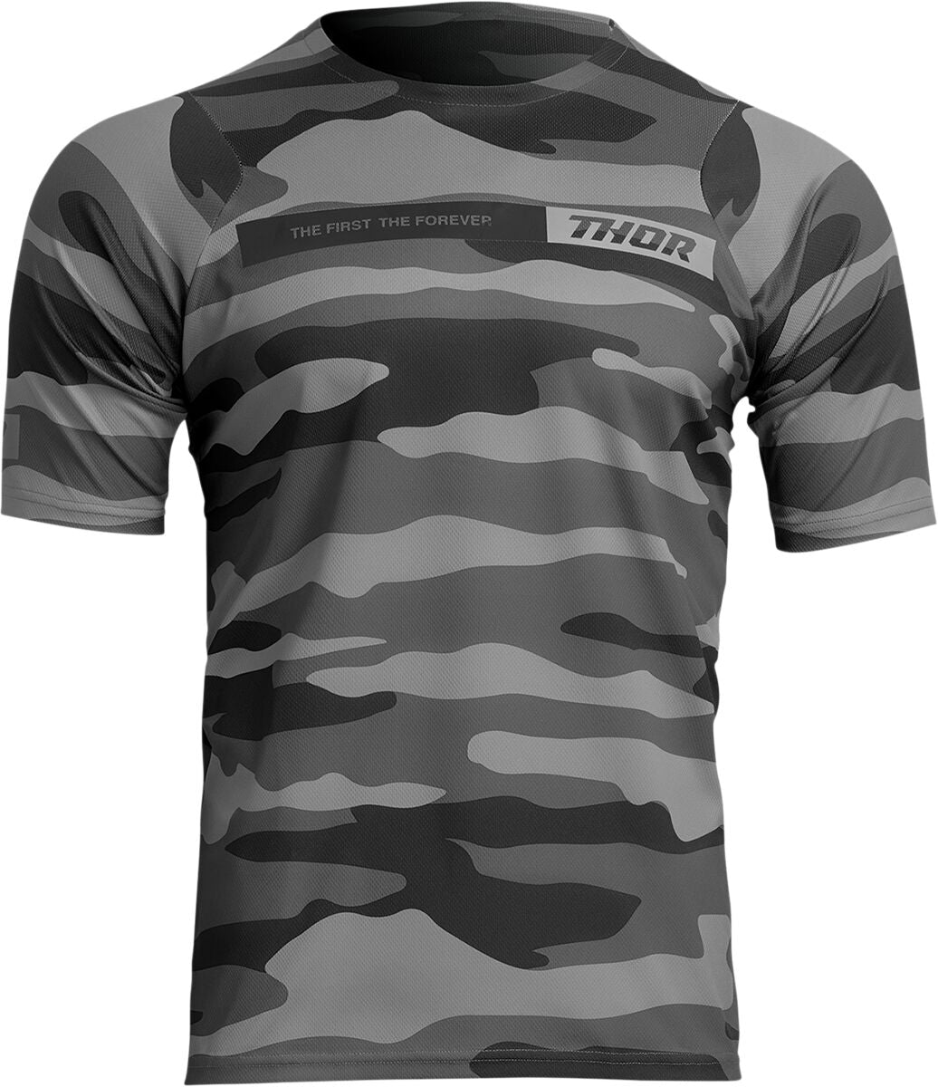THOR JRSY ASIST SS CAMO GY XS 5020-0025