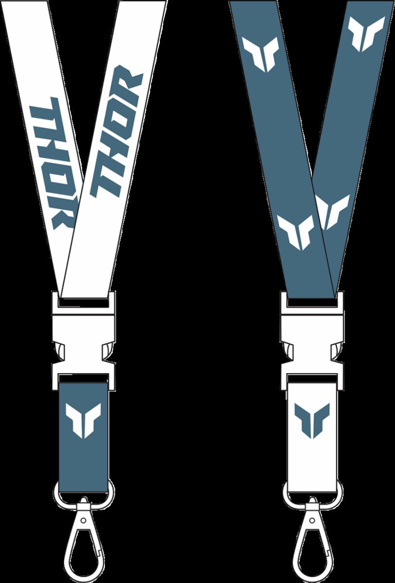 THOR LANYARD THOR STEEL/WHITE 9501-0309