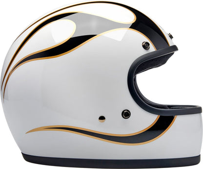 BILTWELL HELMET GRINGO GLOSS WHITE/BLAC 1002-561-502