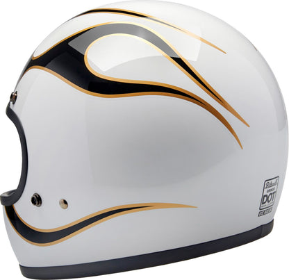 BILTWELL HELMET GRINGO GLOSS WHITE/BLAC 1002-561-502
