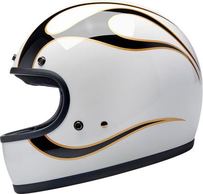 BILTWELL HELMET GRINGO GLOSS WHITE/BLAC 1002-561-503