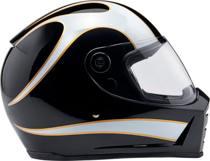 BILTWELL HELMET LANESPLITTER GLOSS BLAC 1004-570-502